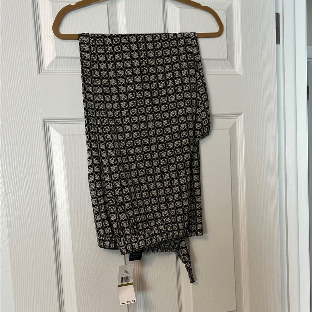 Tommy Hilfiger Black and White Patterned Pants